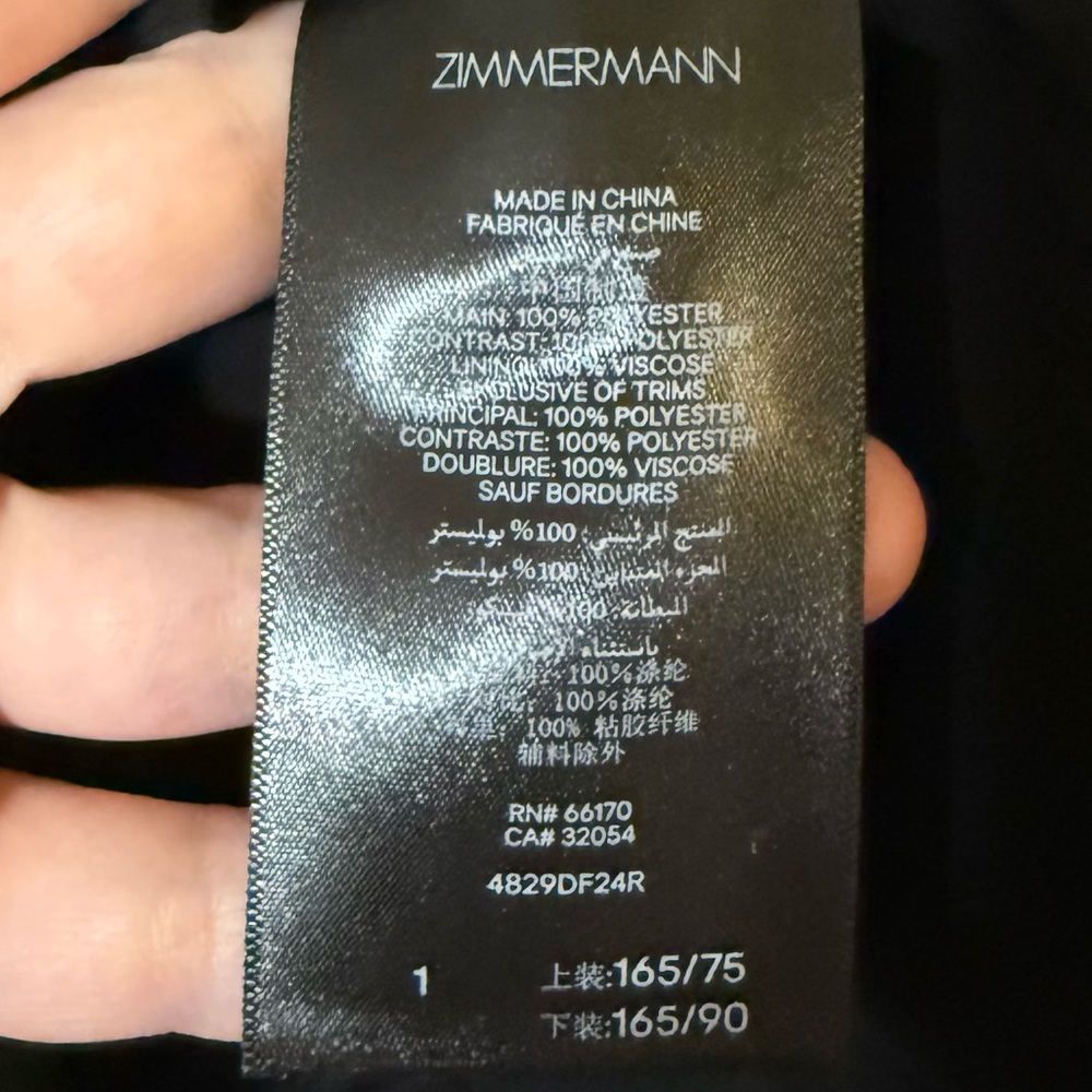 ZIMMERMANN Tulle Mini Empire-Waist Black Polka Dot Dress w/ Ruching size 1/US 6 - Picture 10 of 16